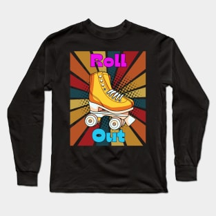 roller skate retro Long Sleeve T-Shirt